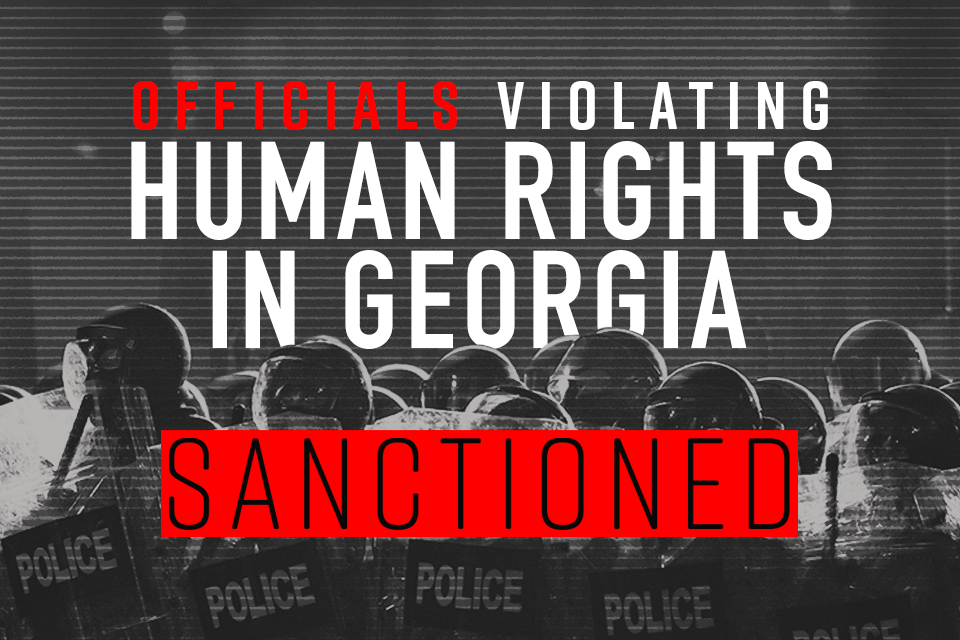 Imagem relacionada à notícia: Reino Unido sanciona funcionários georgianos responsáveis pela brutal repressão contra mídia e manifestantes