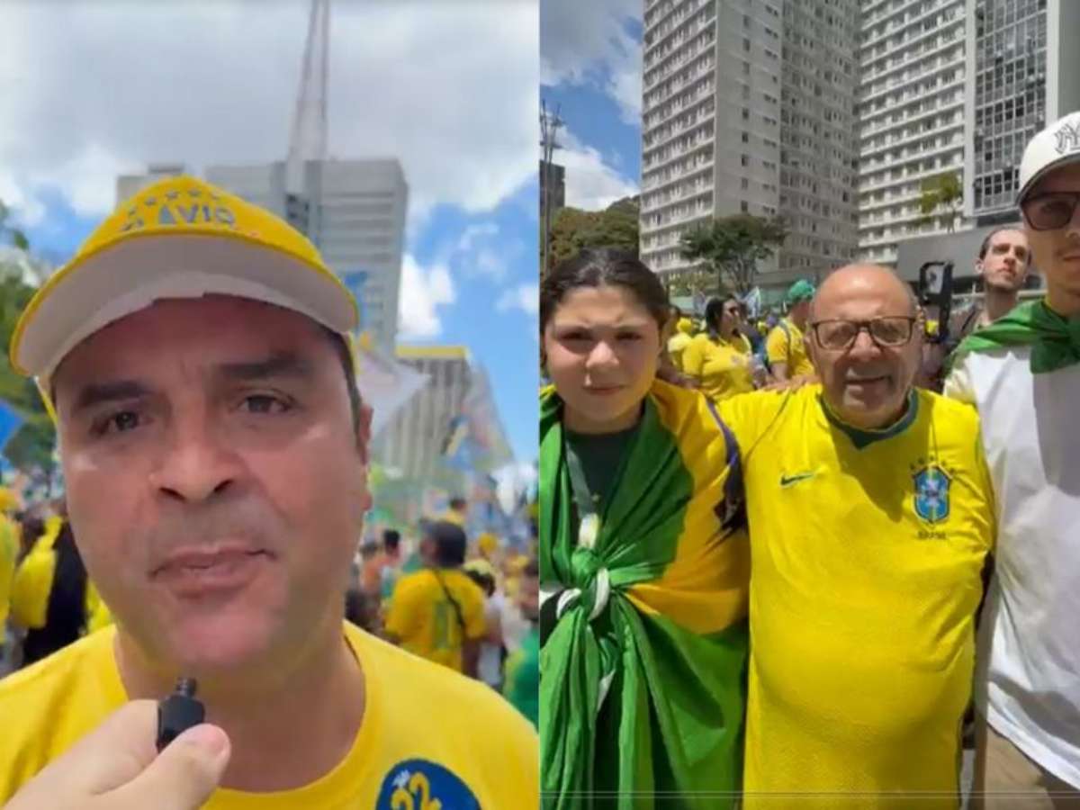 Eleitores de Flávio Bolsonaro viajam mais de mil km para participar de ato em SP: ‘Minha bandeira é a família’