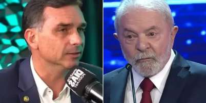 Flávio Bolsonaro e Lula Foto: Divulgação / Contigo