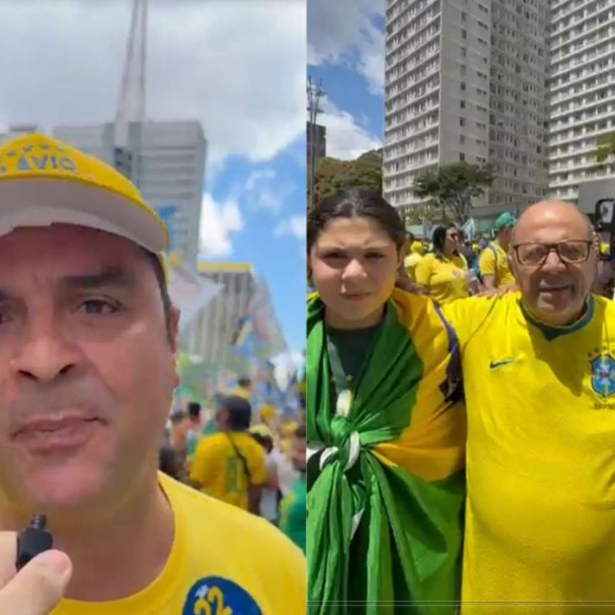 Eleitores de Flávio Bolsonaro viajam mais de mil km para participar de ato em SP: ‘Minha bandeira é a família’