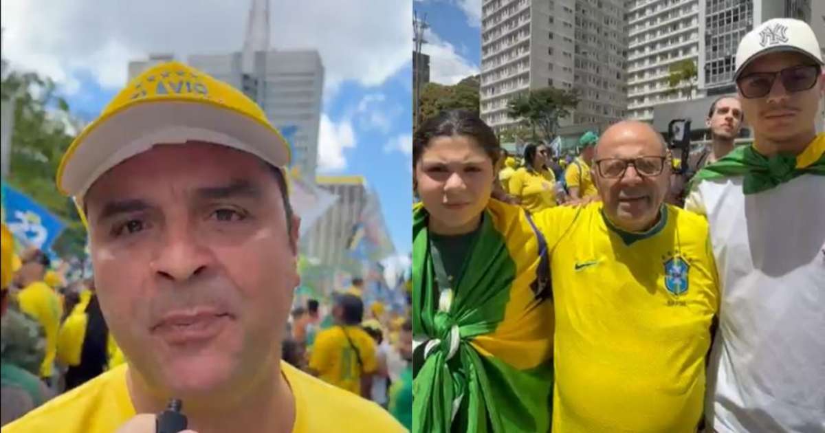 Eleitores de Flávio Bolsonaro viajam mais de mil km para participar de ato em SP: ‘Minha bandeira é a família’