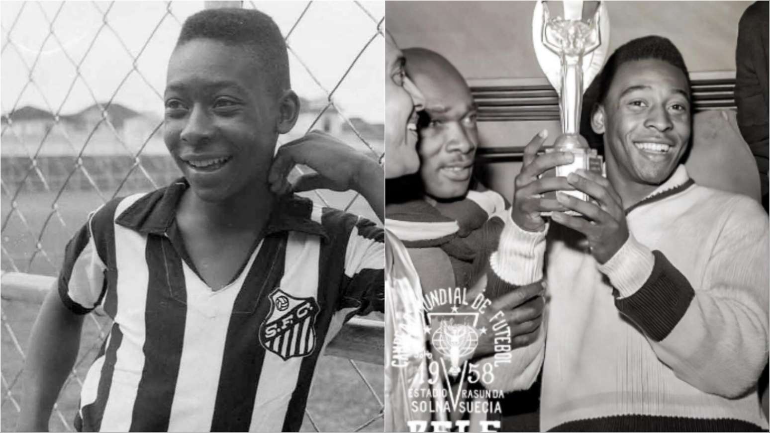 Fotos de Pel&eacute; quando era crian&ccedil;a