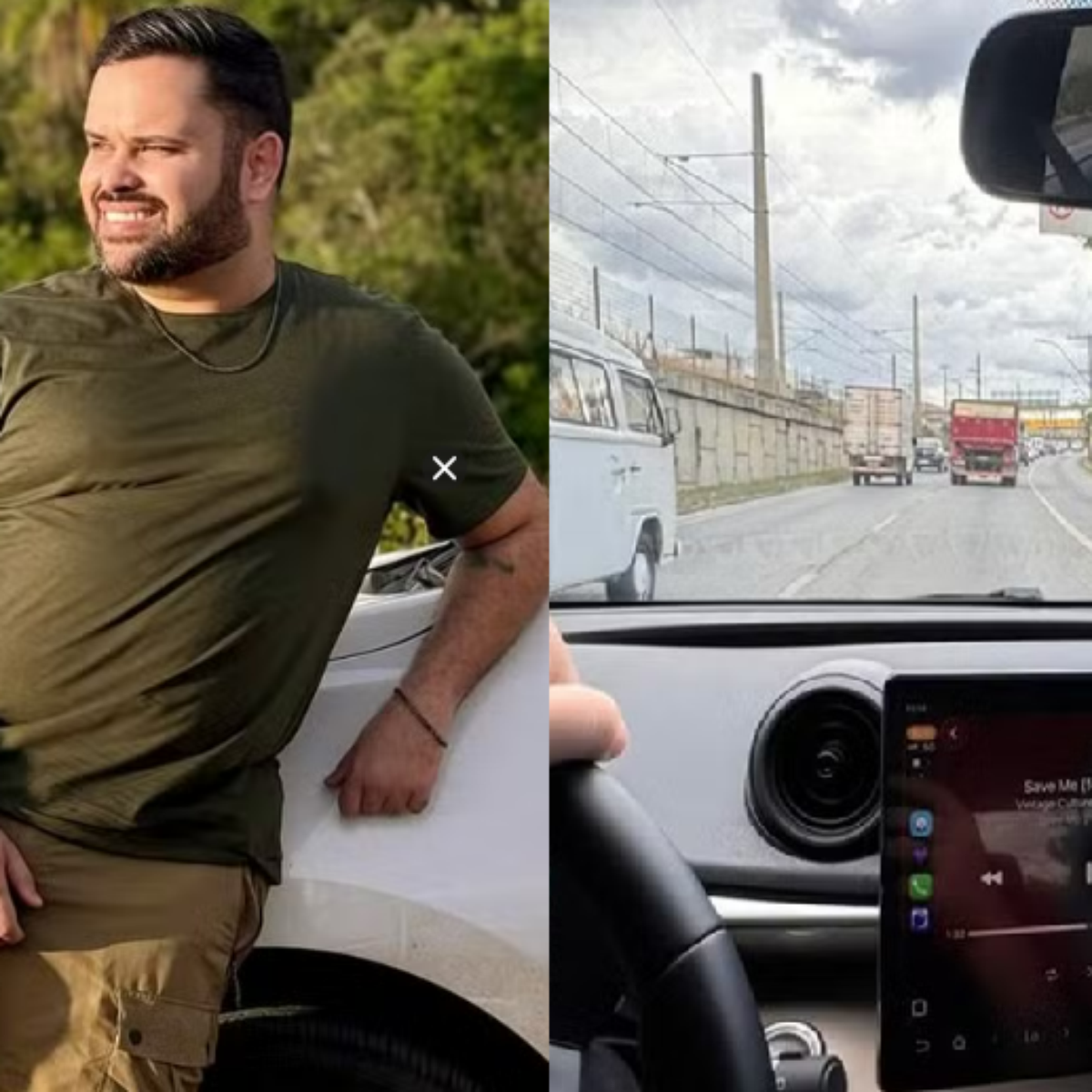 Ex-BBB e motorista de aplicativo, Michel desabafa na web após passageiro fazer chacota de sua condição
