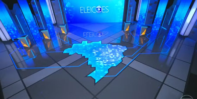 Cenário em que seria realizado o debate desta quinta Foto: Jornal Nacional/ Reprodução