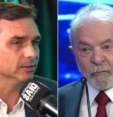 Flávio Bolsonaro e Lula Foto: Divulgação / Contigo